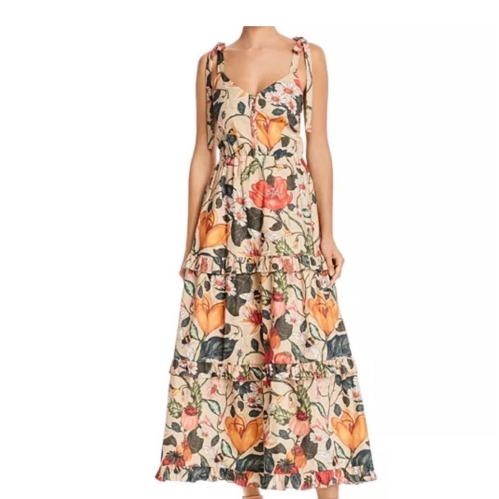 Atelier 1756 Colombian Designer Floral Maxi Dress Size Large